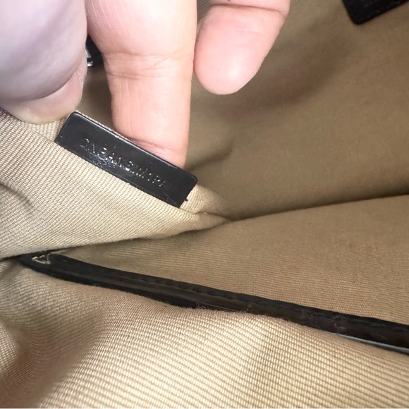 Burberry Black and Cream Checkered Hobo Bag - Picture 10 of 15